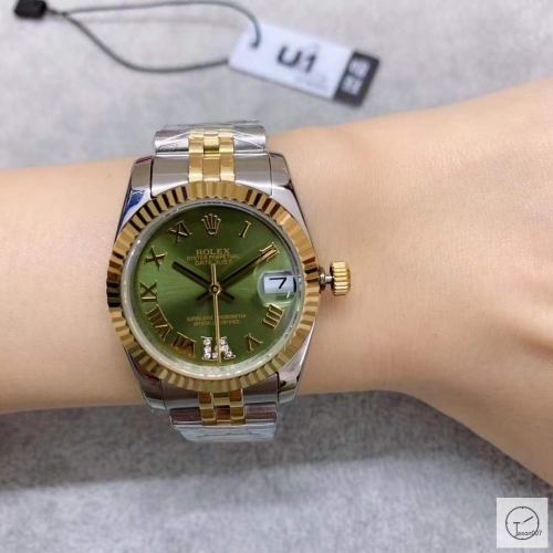 U1 Factory Rolex Datejust Fluted Bezel Green Dial Two Tone Jubilee 31MM Ladies Size Jubilee 126331 Automatic Movement Stainless Steel Womens Watches AU2197559760