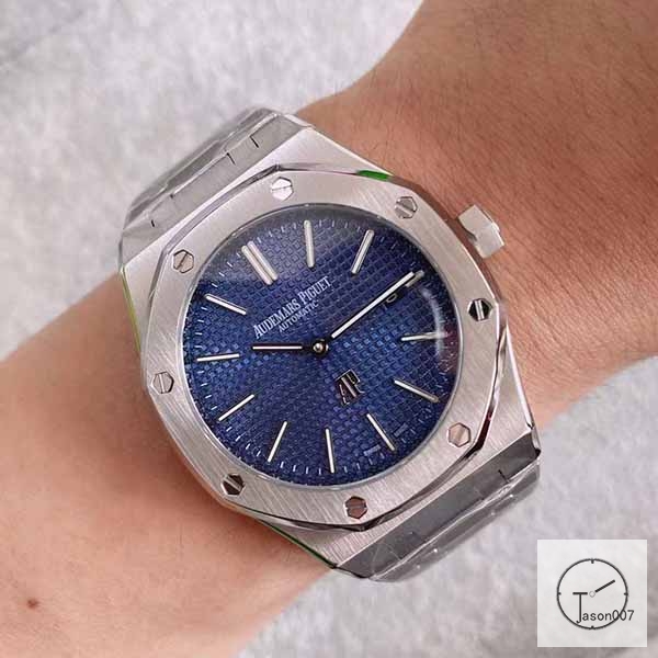 Audemars Piguet Royal Oak New Blue Dial Automatic Movement Glass Back Stainless Steel Mens Watch AU35965920