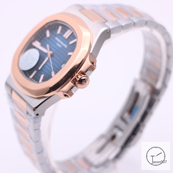 U1 Patek Philippe NAUTILUS Blue Dial Two Tone Rose Gold Stainless Steel Transparent Mechanical Automatic Movement Men's Watch PU32762640