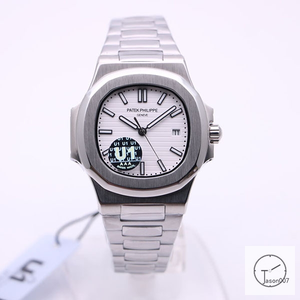 U1 Patek Philippe NAUTILUS 5711 Silver Dial Stainless Steel Transparent Mechanical Automatic Movement Glass Back Men's Watch PU22760560