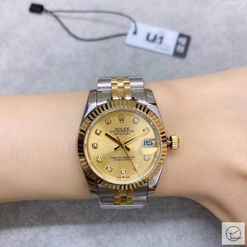 U1 Factory Rolex Datejust Fluted Bezel Gold Diamond Dial Two Tone Jubilee 31MM Ladies Size Jubilee 126331 Automatic Movement Stainless Steel Womens Watches AU2197574760