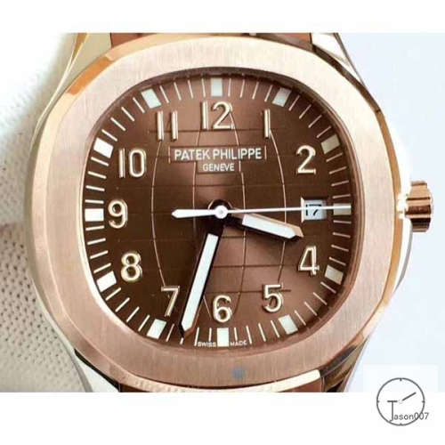 U1 Patek Philippe AQUANAUT 5167A Brown Dial Two Tone Gold Case Stainless Steel Transparent Mechanical Automatic Movement Glass Back Rubber Strap Men's Watch PU228457560