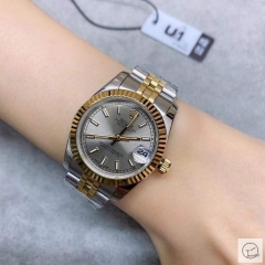 U1 Factory Rolex Datejust Fluted Bezel Grey Dial Two Tone Jubilee 31MM Ladies Size Jubilee 126331 Automatic Movement Stainless Steel Womens Watches AU2197259760
