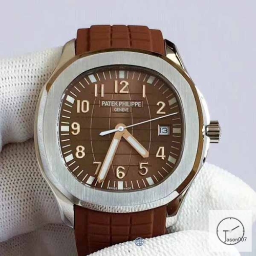 U1 Patek Philippe Aquanaut 5167A Brown Dial Stainless Steel Transparent Mechanical Automatic Movement Glass Back Rubber Strap Men's Watch PU228588560