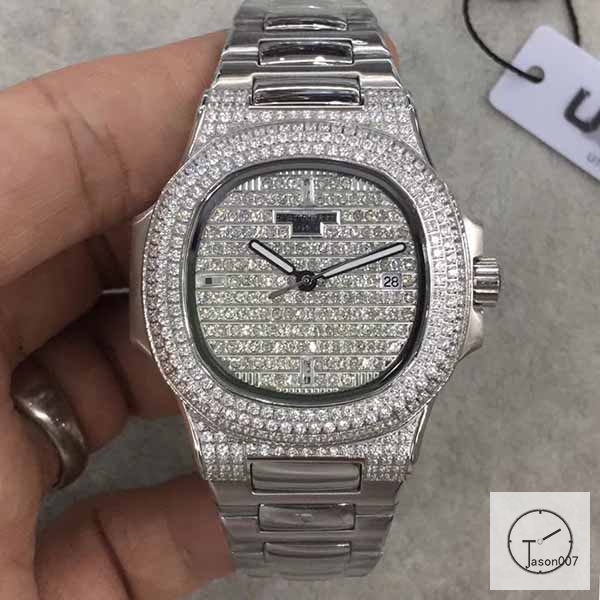 U1 Patek Philippe Nautilus 5711 Diamond Dial Diamond Bezel Stainless Steel Mechanical Automatic Movement Glass Back Steel Strap Men's Watch PU528532560