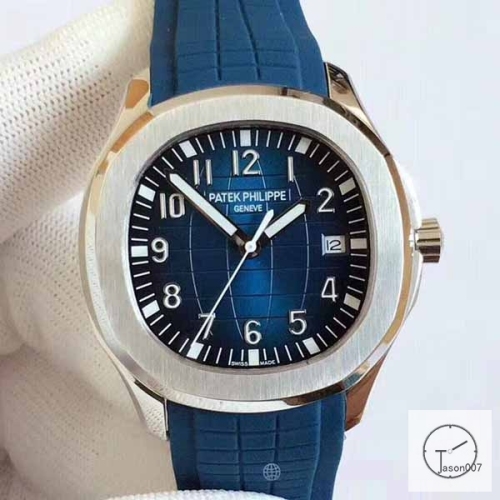 U1 Patek Philippe Aquanaut 5167A Blue Dial Stainless Steel Transparent Mechanical Automatic Movement Glass Back Rubber Strap Men's Watch PU228589560