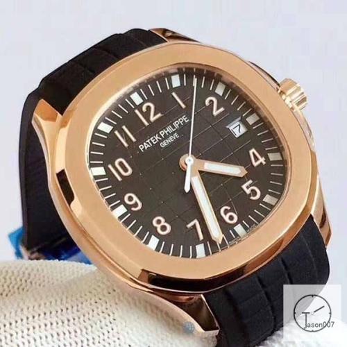 U1 Patek Philippe Aquanaut 5167A Black Dial Gold Case Stainless Steel Transparent Mechanical Automatic Movement Glass Back Rubber Strap Men's Watch PU228577560