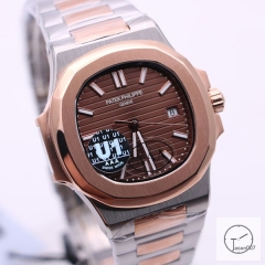 U1 Patek Philippe NAUTILUS Two Tone Rose Gold Stainless Steel Transparent Mechanical Automatic Movement Men's Watch PU32761540