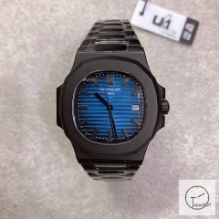 U1 Patek Philippe NAUTILUS 5711 Blue Number Dial PVD Black Case Stainless Steel Transparent Mechanical Automatic Movement Glass Back Men's Watch PU22856560