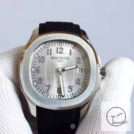 U1 Patek Philippe Aquanaut 5167A Silver Dial Stainless Steel Transparent Mechanical Automatic Movement Glass Back Rubber Strap Men's Watch PU228578560