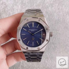 Audemars Piguet Royal Oak New Blue Dial Automatic Movement Glass Back Stainless Steel Mens Watch AU35965920