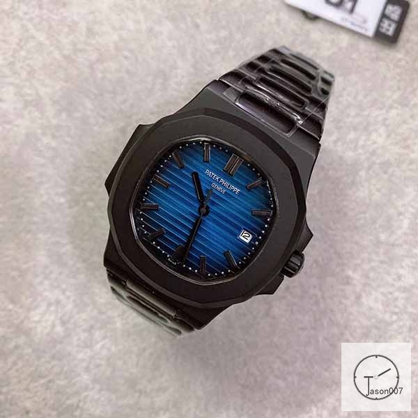 U1 Patek Philippe NAUTILUS 5711 Blue Number Dial PVD Black Case Stainless Steel Transparent Mechanical Automatic Movement Glass Back Men's Watch PU22856560