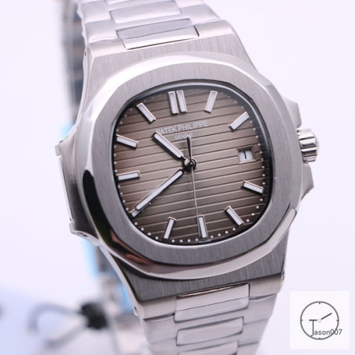 U1 Patek Philippe NAUTILUS 5711 Gray Dial Stainless Steel Transparent Mechanical Automatic Movement Glass Back Men's Watch PU22780560