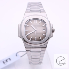 U1 Patek Philippe NAUTILUS 5711 Gray Dial Stainless Steel Transparent Mechanical Automatic Movement Glass Back Men's Watch PU22780560