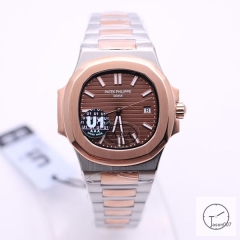U1 Patek Philippe NAUTILUS Two Tone Rose Gold Stainless Steel Transparent Mechanical Automatic Movement Men's Watch PU32761540
