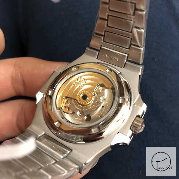 U1 Patek Philippe NAUTILUS 5711 Silver Dial Stainless Steel Transparent Mechanical Automatic Movement Glass Back Men's Watch PU22760560