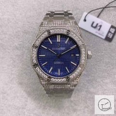 Audemars Piguet Royal Oak Offshore 41mm Automatic Blue Dial Stainless Steel Case Glass Back Ap Men's Watch AU36584880