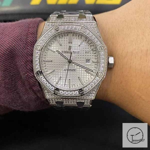 Audemars Piguet Royal Oak Offshore 41mm Automatic Diamond Dial Stainless Steel Case Glass Back Ap Men's Watch AU36581880