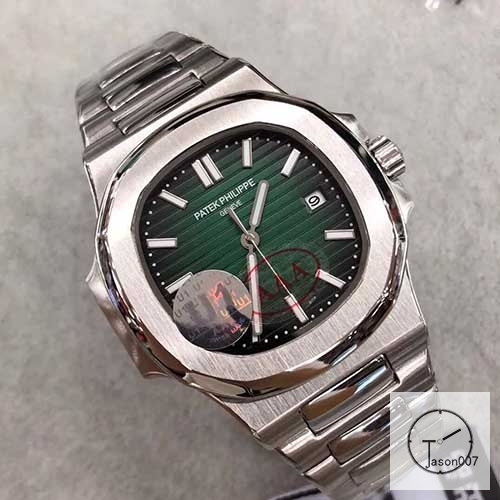 U1 Patek Philippe NAUTILUS 5711 Green Dial Stainless Steel Transparent bottom Mechanical Automatic Movement Glass Back Men's Watch PU22790560