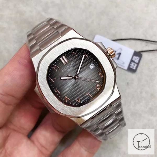 U1 Patek Philippe NAUTILUS 5711 New Gray Dial Stainless Steel Transparent Mechanical Automatic Movement Glass Back Men's Watch PU22800560