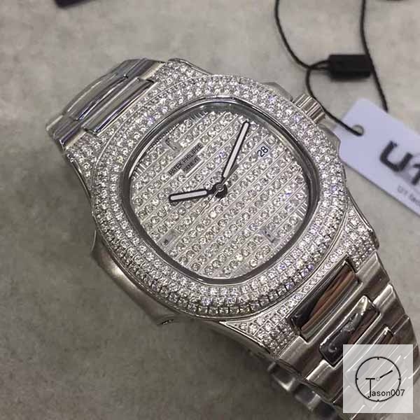 U1 Patek Philippe Nautilus 5711 Diamond Dial Diamond Bezel Stainless Steel Mechanical Automatic Movement Glass Back Steel Strap Men's Watch PU528532560