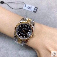U1 Factory Rolex Datejust Fluted Bezel Black Dial Two Tone Jubilee 31MM Ladies Size Jubilee 126331 Automatic Movement Stainless Steel Womens Watches AU2197359760
