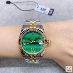 U1 Factory Rolex Datejust Fluted Bezel Dark Green Dial Two Tone Jubilee 31MM Ladies Size Jubilee 126331 Automatic Movement Stainless Steel Womens Watches AU2197569760