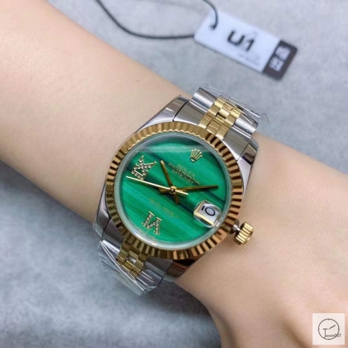 U1 Factory Rolex Datejust Fluted Bezel Dark Green Dial Two Tone Jubilee 31MM Ladies Size Jubilee 126331 Automatic Movement Stainless Steel Womens Watches AU2197569760