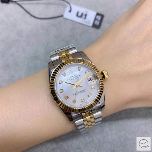 U1 Factory Rolex Datejust Fluted Bezel Shell Diamond Dial Two Tone Jubilee 31MM Ladies Size Jubilee 126331 Automatic Movement Stainless Steel Womens Watches AU2197676760