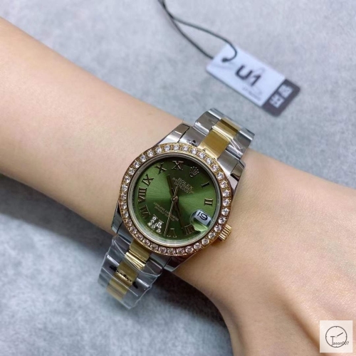 U1 Factory Rolex Datejust Green Diamond Dial Diamond Bezel Two Tone Jubilee 31MM Ladies Size Oyster Automatic Movement Stainless Steel Womens Watches AU2197695780