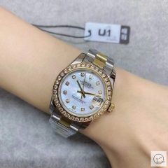 U1 Factory Rolex Datejust Shell Diamond Dial Diamond Bezel Two Tone Jubilee 31MM Ladies Size Oyster Automatic Movement Stainless Steel Womens Watches AU2197694780