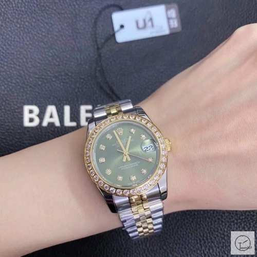 U1 Factory Rolex Datejust Green Dial Diamond Bezel Two Tone Jubilee 31MM Ladies Size Jubilee 126331 Automatic Movement Stainless Steel Womens Watches AU2197476780