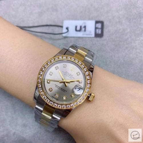 U1 Factory Rolex Datejust Gray Diamond Dial Diamond Bezel Two Tone Jubilee 31MM Ladies Size Oyster Automatic Movement Stainless Steel Womens Watches AU2197699780