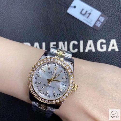 U1 Factory Rolex Datejust Silver Dial Diamond Bezel Two Tone Jubilee 31MM Ladies Size Jubilee 126331 Automatic Movement Stainless Steel Womens Watches AU2197176780