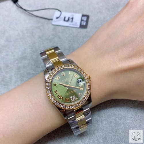 U1 Factory Rolex Datejust Green Diamond Dial Diamond Bezel Two Tone Jubilee 31MM Ladies Size Oyster Automatic Movement Stainless Steel Womens Watches AU2197695780