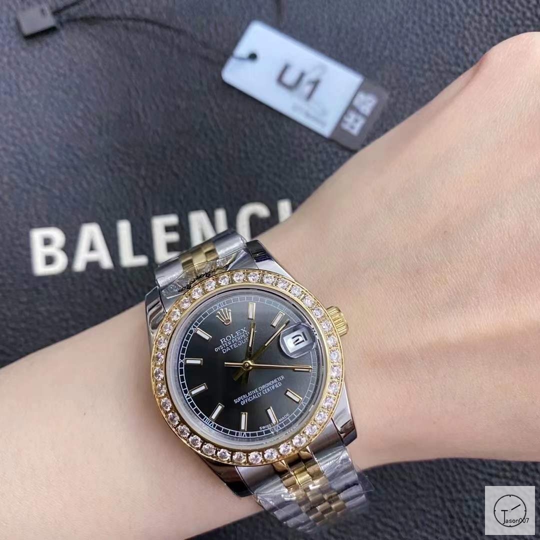 U1 Factory Rolex Datejust Black Dial Diamond Bezel Two Tone Jubilee 31MM Ladies Size Jubilee 126331 Automatic Movement Stainless Steel Womens Watches AU2197276780