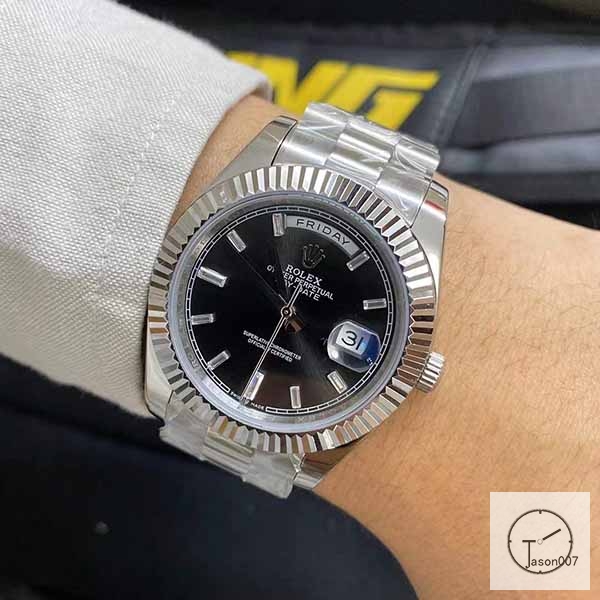 U1 Factory Rolex Rolex Day-Date 40 Black Diamond Dial & Fluted Bezel Automatic Movement President Bracelet 228206 -BRAND NEW AJL252389756980