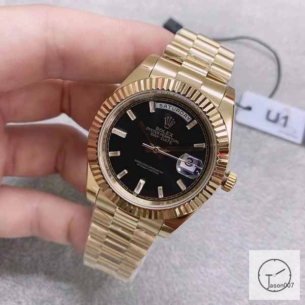 U1 Factory Rolex Rolex Day-Date 40 Black Diamond Dial & Fluted Bezel Automatic Movement President Bracelet 228206 -BRAND NEW AJL2521389756980