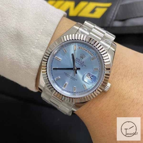 U1 Factory Rolex Rolex Day-Date 40 Platinum Ice Blue Diamond Dial & Fluted Bezel Automatic Movement President Bracelet 228206 -BRAND NEW AJL252289756980