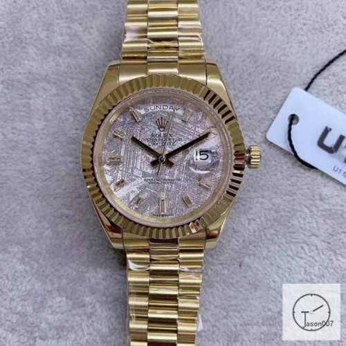 U1 Factory Rolex Day-Date 40 Meteorite Diamond Dial & Fluted Bezel Automatic Movement President Bracelet 228206 -BRAND NEW AJL2521699756980