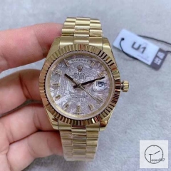 U1 Factory Rolex Day-Date 40 Meteorite Diamond Dial & Fluted Bezel Automatic Movement President Bracelet 228206 -BRAND NEW AJL2521699756980