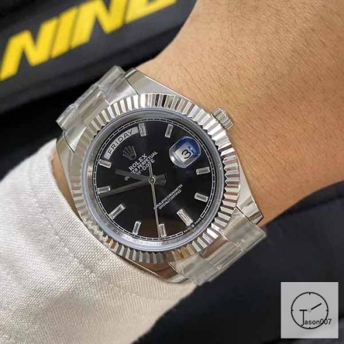 U1 Factory Rolex Rolex Day-Date 40 Black Diamond Dial & Fluted Bezel Automatic Movement President Bracelet 228206 -BRAND NEW AJL252389756980