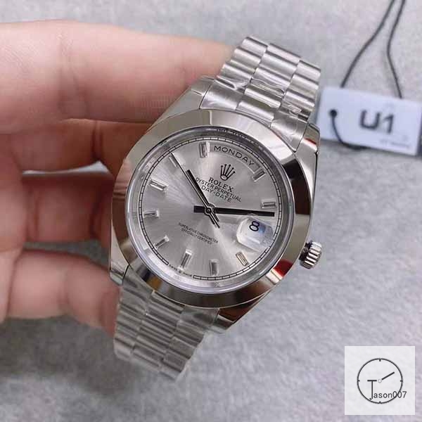 U1 Factory Rolex Rolex Day-Date 40 Silver Diamond Dial & Smooth Bezel Automatic Movement President Bracelet 228206 -BRAND NEW AJL252589756980