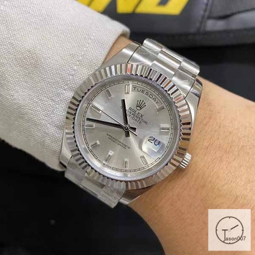U1 Factory Rolex Rolex Day-Date 40 Silver Diamond Dial & Fluted Bezel Automatic Movement President Bracelet 228206 -BRAND NEW AJL254389756980