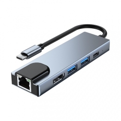 2007 5-in-1 USB C Hub Multi-function Type C Docking Station