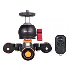 Andoer L4 PRO Motorized Camera Video Dolly with Scale Indication Electric Track Slider Wireless Remote Control 3 Speed Adjustable Mini Slider Skater f