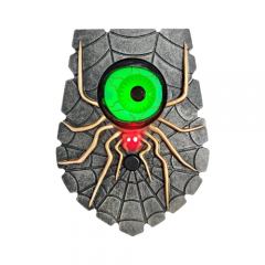 Halloween Spider Doorbell with LED Lightup Movable Eyeball Creepy Sounds Scary Haunted Doorbell Halloween Decoration for Home Party Bar Haunted House