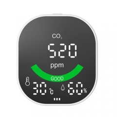 CO2-3 CO2 Monitor Mirror Air Quality Detection Carbon Dioxide Detector for Monitoring Temperature and Relative Humidity