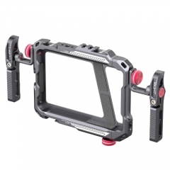 Ulanzi Lino Metal Phone Cage Smartphone Video Rig Aluminum Alloy Dual Handles with 1/4 Inch Screw Holes Cold Shoe Mount Rrri Locating Hole Replacement