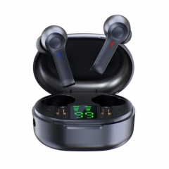 R22 In-Ear BT Earphones with Stereo Sound/Deep Bass Waterproof Sport Earbuds with LED-Digital Display Touch-Control